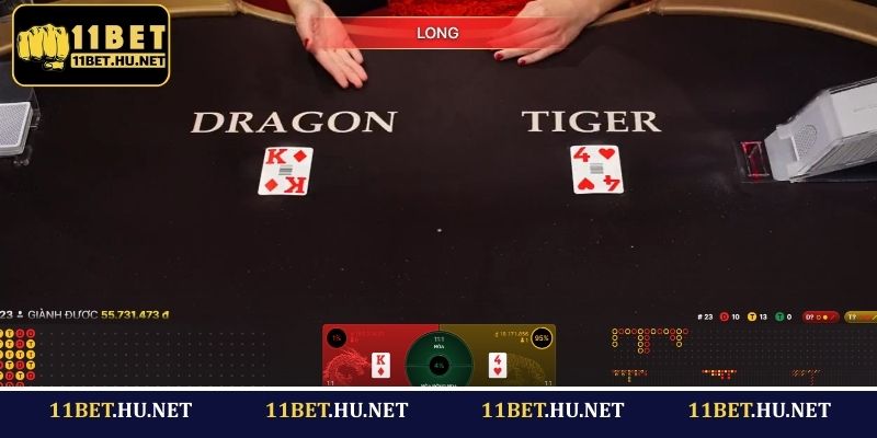Chiến thuật chơi Live Rồng Hổ 11BET thắng đậm