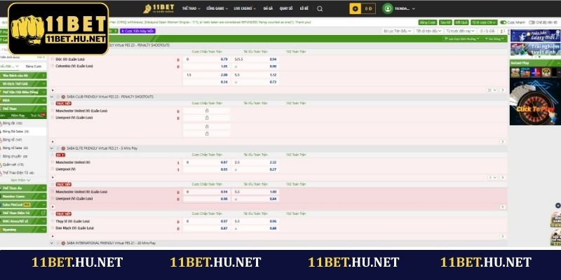 Top 5 môn thể thao được ưa chuộng tại 11BET